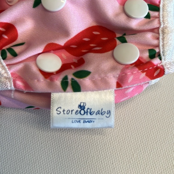 Bundle of Reusable & Adjustable Swim Diaper/Cloth Diaper Cover 0-36 months EUC - Picture 9 of 11